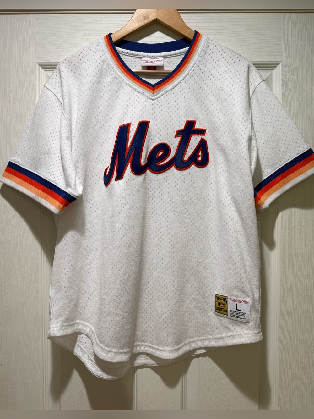Mitchell and Ness Cooperstown Collection Mets Jersey Size Large